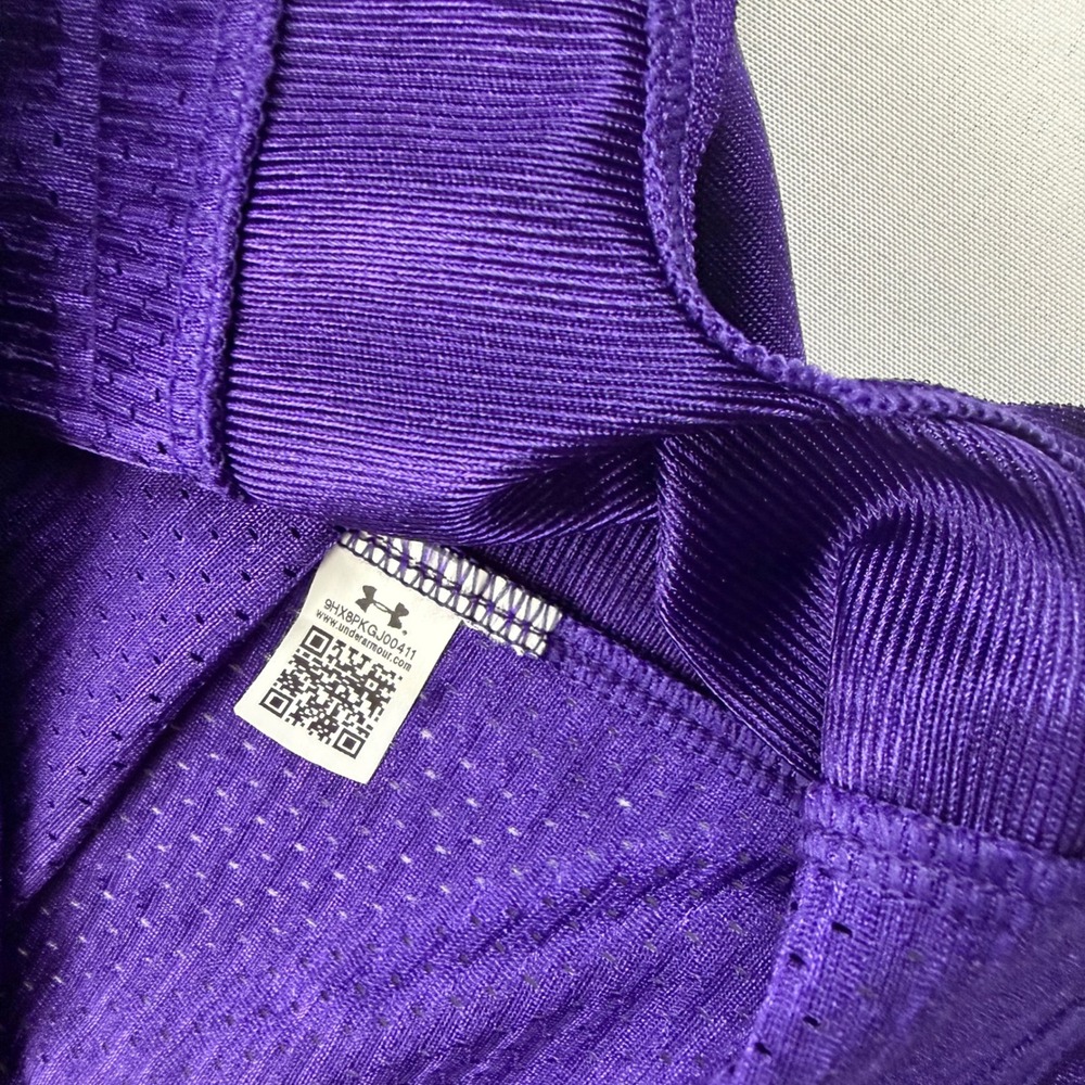 Under Armour Football Jersey Kids Youth Large Purple Northwestern Wildcats #21 - Picture 9 of 10